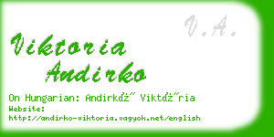 viktoria andirko business card